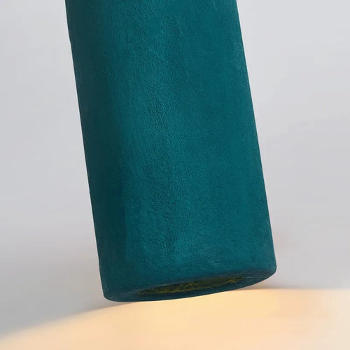 Creative wabi sabi LED pendant light for restaurant and home cement design - vue 7 sur 7