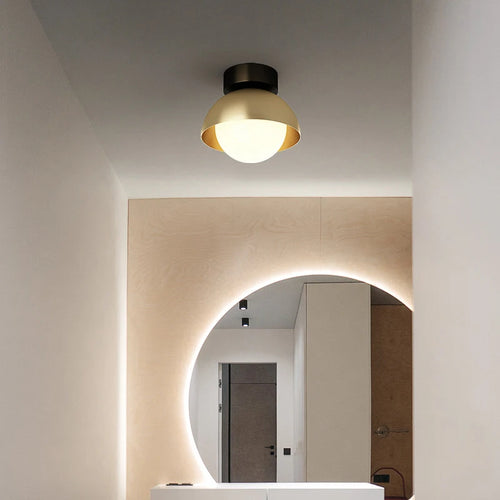 Modern minimalist copper corridor lamp with three colours - vue 3 sur 7