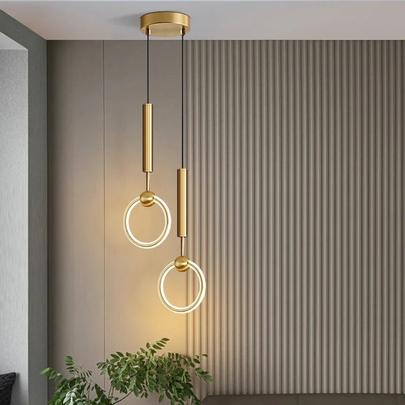Modern minimalist luxury pendant light for designer interiors