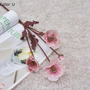 New artificial poppy flower garden decor for parties