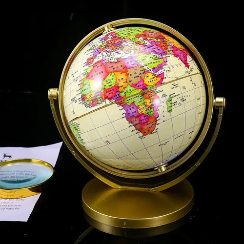 Retro educational rotating globe high definition trend for students - vue 3 sur 5
