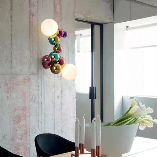 applique murale postmoderne en verre design italien lumineux et créatif - vue 6 sur 8