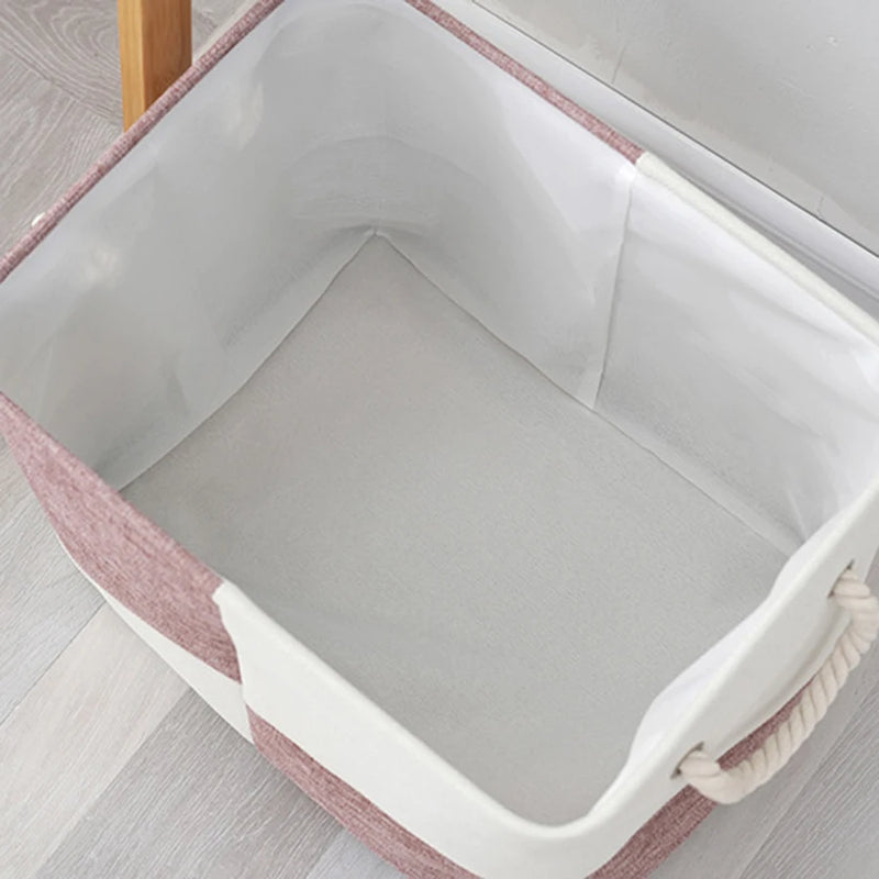 foldable storage basket for laundry and toys