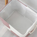 Foldable storage basket for laundry, toys and underwear