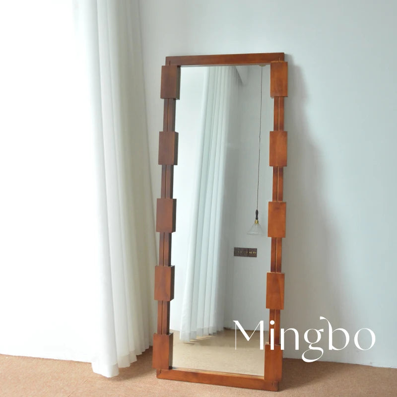 French retro full-length mirror for creative home decor