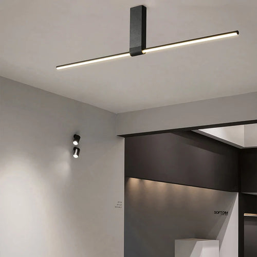 Long minimalist ceiling lamps for various spaces - vue 6 sur 12