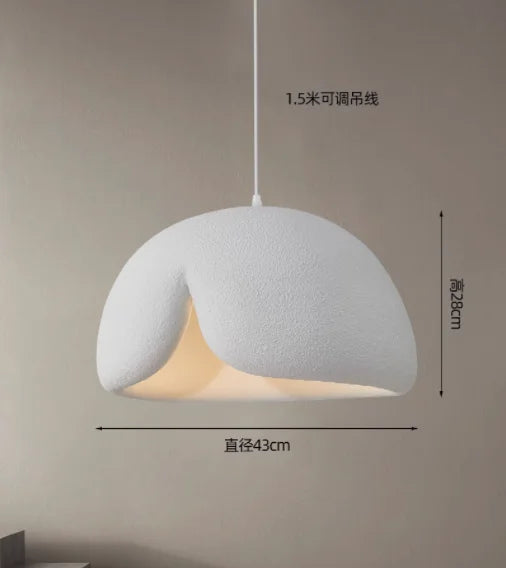 Minimalist nordic wabi sabi LED pendant chandelier for loft decor