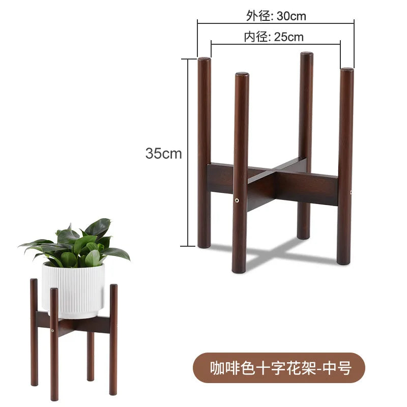 strong and durable wooden plant and bonsai stand - vue 13 sur 14