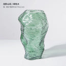 modern glass vase for home decor and dried flowers
