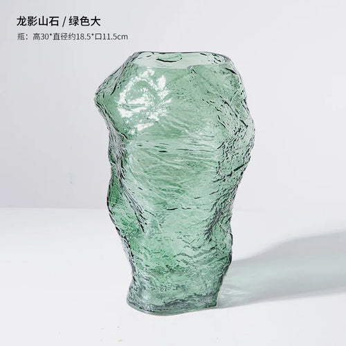 modern glass vase for home decor and dried flowers - vue 11 sur 13
