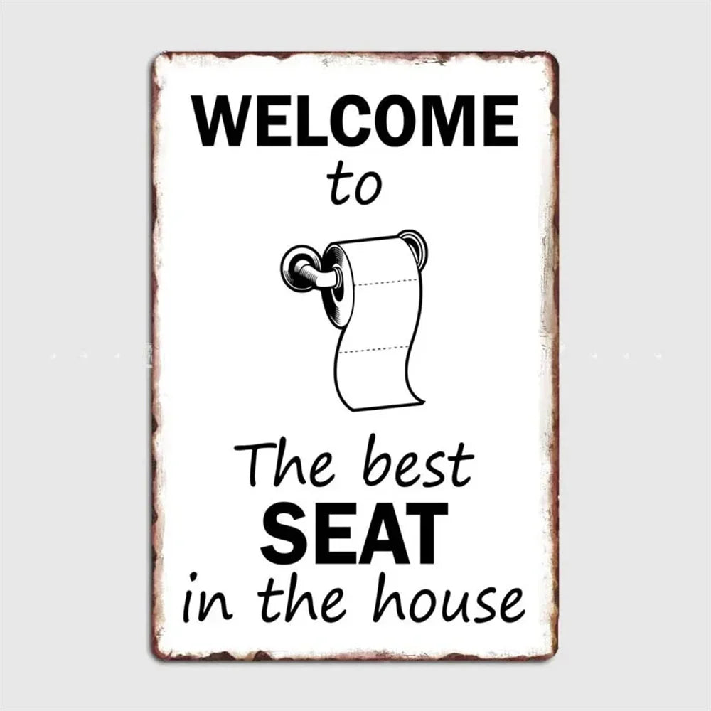 retro metal sign for fun wall decor - vue 28 sur 38