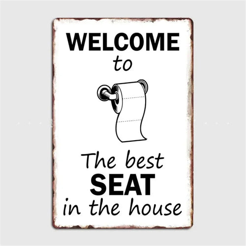 retro metal sign for fun wall decor - vue 29 sur 38