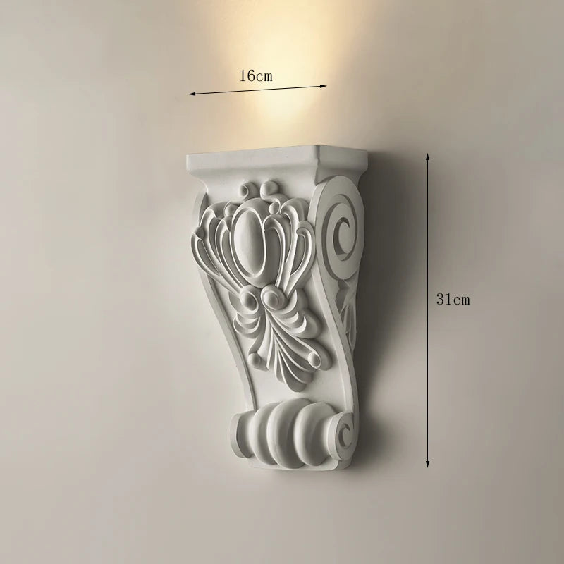 Vintage wall light with French mouldings