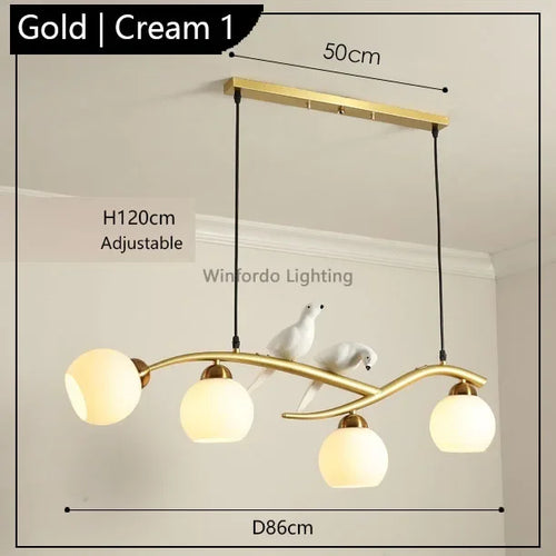 Modern Scandinavian bird pendant light decorative winfordo - vue 12 sur 18