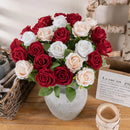 Artificial silk flower bouquet for weddings and decoration