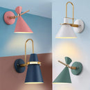Decorative macaron horn wall light for indoor bar, restaurant, living room, bedroom, hallway or bedside
