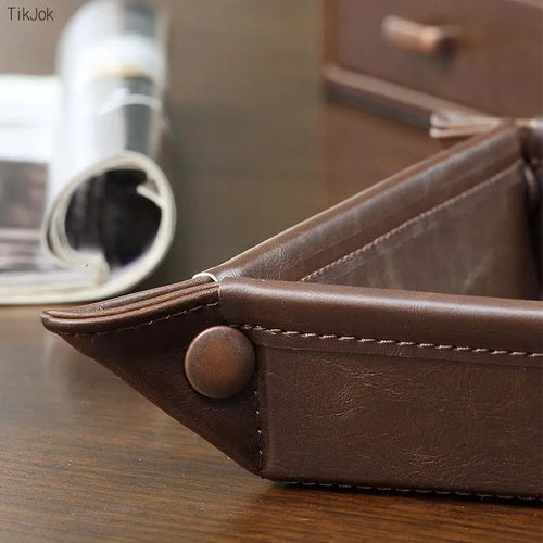 Antique valet tray for organising keys and vintage accessories - vue 6 sur 5
