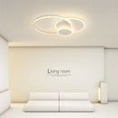 Modern ring LED ceiling light with simple smart dimmer for dining room, bedroom, living room or hall
