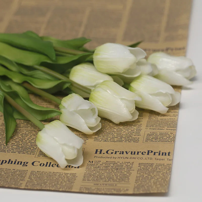 Realistic artificial tulips for weddings and party decorations - vue 6 sur 14