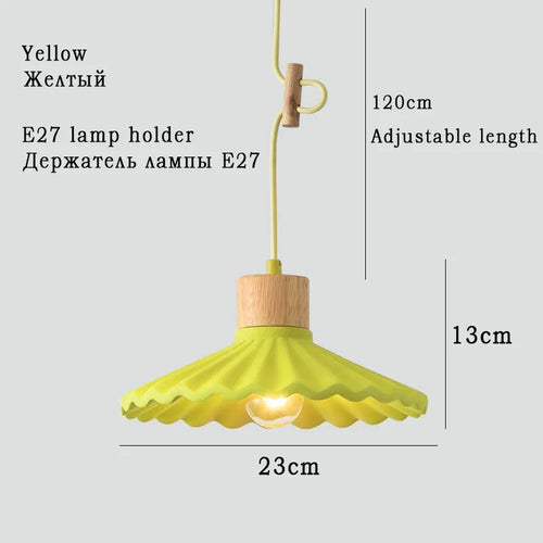 Modern Nordic style colourful macaron pendant light