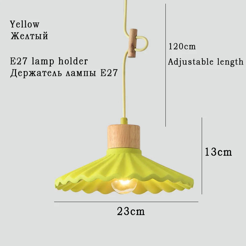 Modern Nordic style colourful macaron pendant light