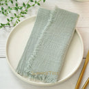 Rustic cotton gauze napkin set of 12