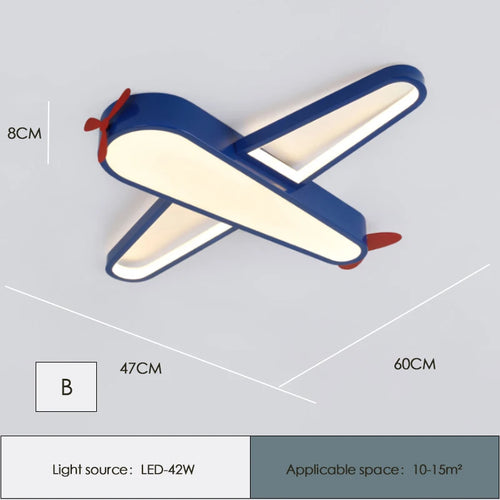 Helicopter ceiling light for modern and cosy children's room - vue 9 sur 9