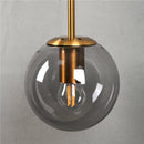 Vintage postmodern nordic glass ball LED wall light