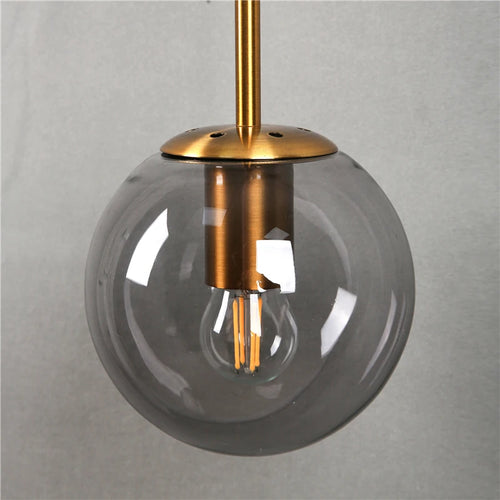 Vintage postmodern nordic glass ball LED wall light - vue 5 sur 15