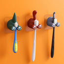Fun animal adhesive toothbrush holder for children