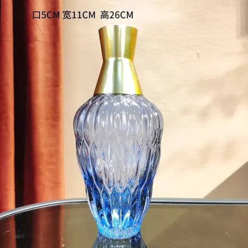 decorative glass vase for modern floral arrangements - vue 10 sur 16