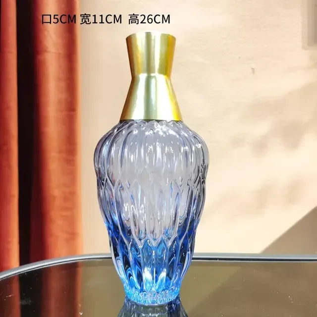 decorative glass vase for modern floral arrangements - vue 9 sur 16