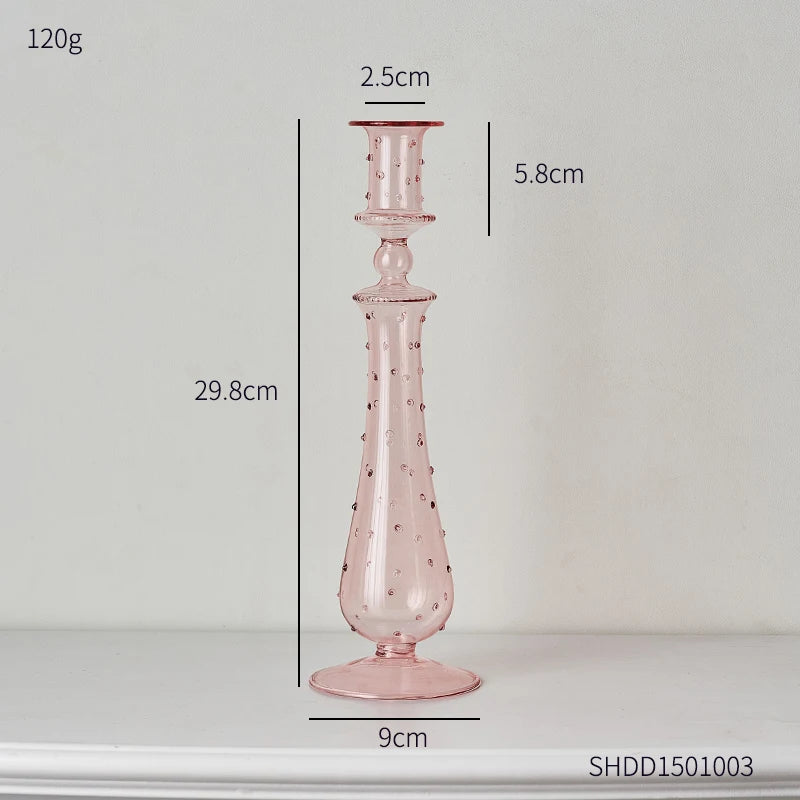 Creative glass candle holder for modern and elegant decoration - vue 9 sur 10