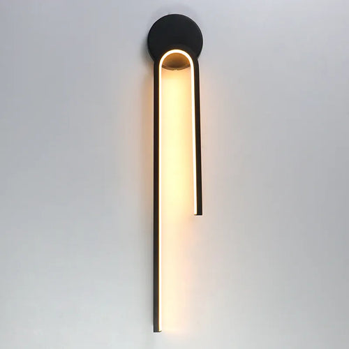 aluminium and silicone LED wall light