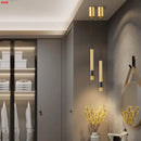 Minimalist luxury copper LED pendant light with adjustable brass cord