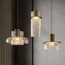 Modern crackled glass chandelier for elegant interiors