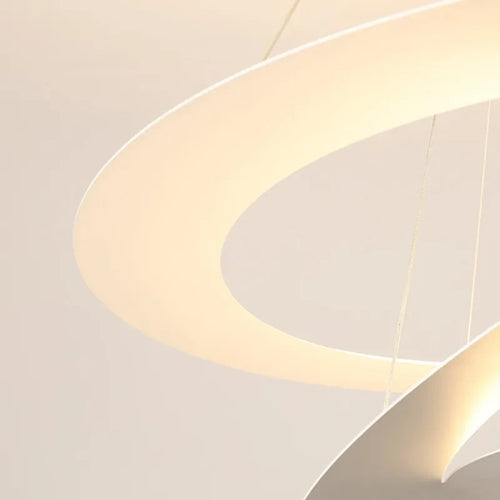 Nordic spiral pendant light for elegant lighting - vue 7 sur 6