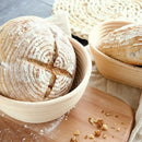 Handmade natural rattan bread proofing basket for sourdough fermentation