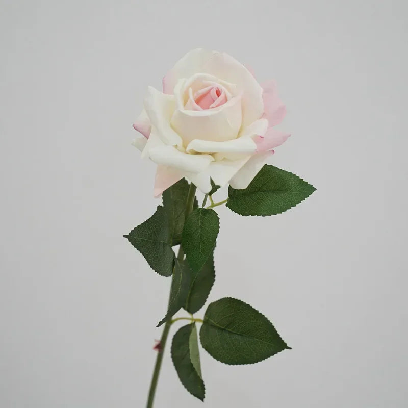 Artificial latex rose branch for decoration and gifts - vue 6 sur 11