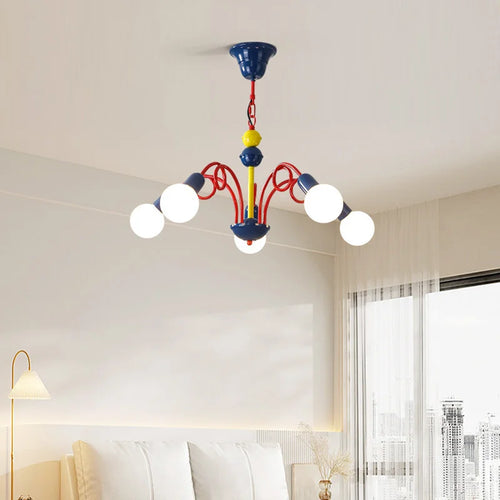 Memphis vintage pendant lamp medieval fruit chandelier - vue 3 sur 10