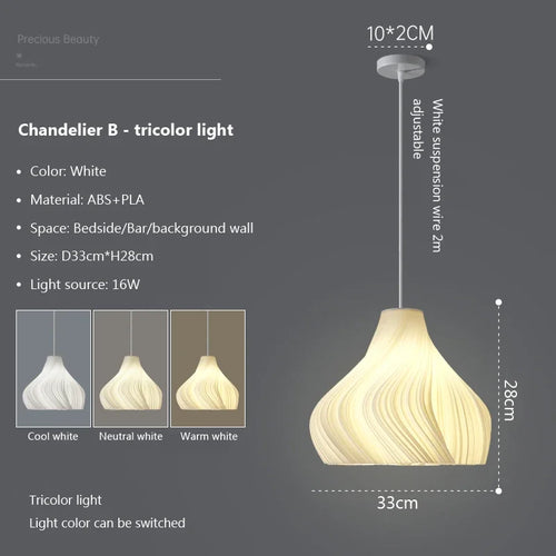 Nordic 3d pendant light for home decoration - vue 12 sur 16