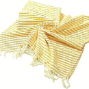 Turkish cotton woven beach towel with striped design