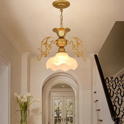 Creative retro industrial iron and glass chandelier - vue 6 sur 13