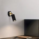 Modern wall light black gold adjustable bedside reading lamp