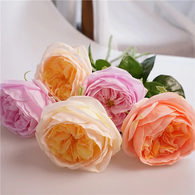 Artificial real touch rose flowers for decoration and gifts - vue 5 sur 11