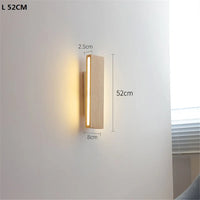 Modern wooden LED wall light for interiors