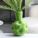 abstract flocking resin vase for craft decoration