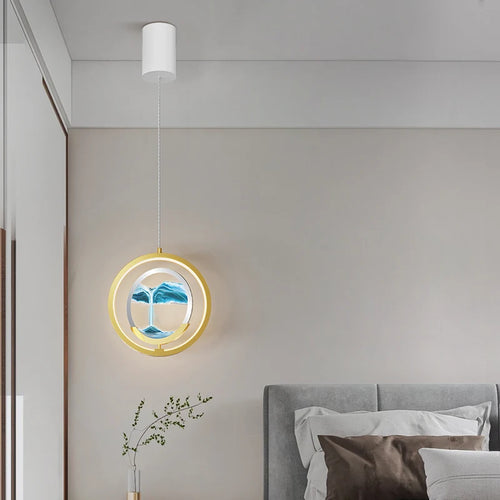 Creative double head Nordic style quicksand chandelier - vue 2 sur 10
