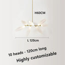 Modern nordic glass chandelier for interior decoration