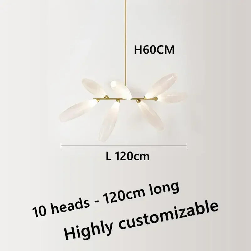 Modern nordic glass chandelier for interior decoration - vue 10 sur 14